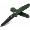 Benchmade 9400BK Osborne Black automatický nôž 8,6 cm, čierna, zelená, hliník, Reverse Tanto
