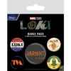 Pyramid International Sada placek Marvel Loki