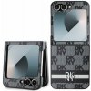 DKNY PU Leather Checkered Pattern and Stripe Samsung Galaxy Z Flip 6 čierny 57983121740