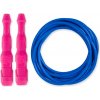 Ninja Rope - Švihadlo na kondícii, nastaviteľná dĺžka, vhodné ako parťák do fitka. Vyber farbu rukovätí:: Ružové, Vyber priemer lanka:: 4 mm – ľahšie a rýchlejšie (odporúčané pre ženy a deti), Farba l