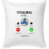 Volejbal volá - Vankúš 50x50 - 50x50 - Iba poťah ( Biela )