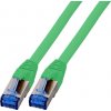 EFB Patchcord RJ45 S / FTP, kat. 6A, kat. 7 Surový TPE superflex kabel, 1m, zelený(K5525FGE.1)