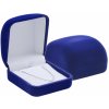 Jantario krabička na retiazku modrá zamatová 5,5 x 6,0 x 4,0 cm 101037