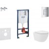 Grohe Rapid SL - Set predstenovej inštalácie, kompaktného klozetu Oudee Vortex a dosky softclose, tlačidlo Skate Cosmopolitan, chróm SANI11BA3105