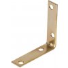 Walteco Spojovací uholník, 60x60x15mm, pomosadzený Množstvo: 5 ks , 445BP1