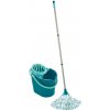 LEH Leifheit 56792 mop Kov, Plast, Viskóza Tyrkysová, Biela