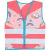KORNTEX HI-VIS ACTION / Detská reflexná bezpečnostná vesta - neón pink/unicorn XXS