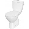 CERSANIT - WC kombi Kaskade 207 3/6l so spodným odpadom, sedátko polypropylénové (K100-207)
