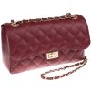 NovaKabelka.sk Eliana Bordo kožená talianska crossbody kabelka červená