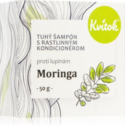 Kvitok Moringa organický tuhý šampón proti lupinám 50 g