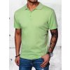 Dstreet Pánske tričko s golierom Kechok zelená XL