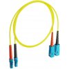 FIBRAIN Optický patchcord SC/PC - LC/PC 1m, Gold, 1.8mm, duplex, SM, G657A1