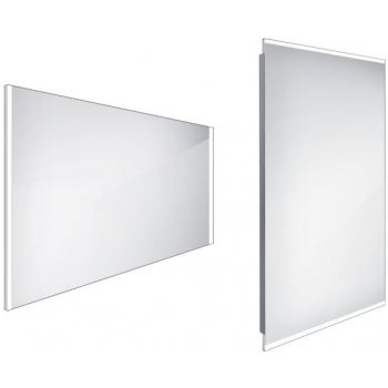 Nimco Zrkadlá - Koupelnové podsvícené LED 1000 x 700 mm, hranaté, aluminium ZP 12004