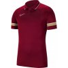 Nike Dri-FIT Academy 21 Polo SS Jr CW6106 677 T-Shirt (97296) Black XS