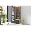 Signal Predsieňová stena AMI 13 Tmavobéžová So zrkadlom Dub artisan/čierna