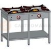Gastronomický plynový sporák 2 horáky, 1150x600x850 mm s policou, 1x5+1x7 kW | EGAZ, TG-212.III