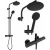 REA REA - Sprchový set s batériou 150mm BLISS čierny REA-P8804