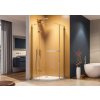 Aquatek CRYSTAL S3 Štvrťkruhový sprchový kút 90x90x200cm, univerzál, krídlový, chróm,číre AQ CRYSTALS3CH9062