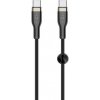 FIXED kábel USB-C/USB-C s podporou PD, 100W 1,2m čierny FIXDB-CC12-BK