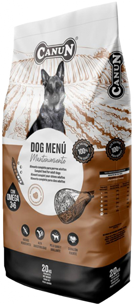 Canun Dog menu s hovädzím mäsom pre pokojné psy 20 kg