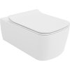 Mexen York WC misa Rimless so spomaľovacím poklopom slim, duroplast, biely lesk - 30114000