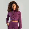 STRIX Dámska mikina Essential Cropped Hoodie Plum - plum - XS