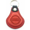 AUTO Two M Kožená kľúčenka Nissan červená