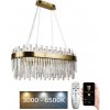 NEDES | LED Stmievateľný luster na lanku LED/100W/230V 3000-6500K zlatá + diaľkové ovládanie | ND3521