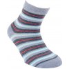 Detské ponožky Prúžky tenké pacyfic (šedomodrá)