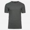 Tee Jays Sivé pánske tričko, slim fit, Interlock Veľkosť: XXL Tee Jays
