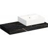 Kompaktná doska pod umývadlo s umývadlom Intedoor TRENTA Compact čierna x 90 cm až 160 cm x 50 cm S výrezom
