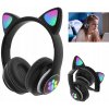 Bezdrôtové Bluetooth slúchadlá pre deti s mačacími ušami, náhlavné