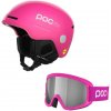 Lyžiarska prilba POC Pocito Obex Mips & lyžiarske okuliare POC Pocito Clarity Pink