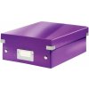 Leitz Malá organizační krabice Click & Store, Purpurová