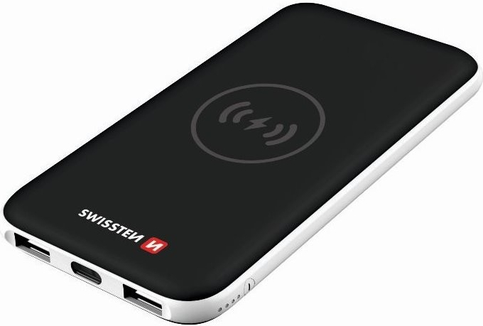 Swissten WIRELESS SLIM 8000 mAh USB-C INPUT