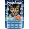 Pawsome! kapsička Adult s lososom 85 g