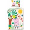 Halantex · Bavlnené posteľné obliečky Prasiatko Peppa a jablká - 100% bavlna - 70 x 90 cm + 140 x 200 cm