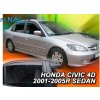Deflektory - protiprievanové plexi Honda Civic 4D Sedan 2001 - 2006 (+zadné)