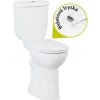 Creavit Handicapped - stojace WC + bidet 2v1 so zadným odpadom