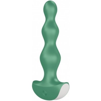 Vibračný análny kolík Satisfyer Lolli Plug 2 Green, silikónový análny vibrátor 14 x 2–3 cm
