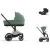 Cybex Platinum CYBEX e-Priam Travel Set + Cloud T i-Size leaf green 2023 rose gold