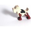 Fauna Dřevěné vkládací puzzle z masivu malý pejsek
