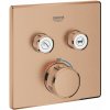 Grohe Grohtherm SmartControl vaňová/sprchová batéria podomietková s termostatom Brushed Warm Sunset 29124DL0