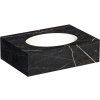 Kompaktná doska pod umývadlo so zapusteným umývadlom Intedoor TRENTA Compact čierna dĺžka 60 cm až 160 cm x 50 cm S výrezom