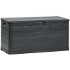 Toomax WOODYS záhradný plastový úložný box 280 L - grafit