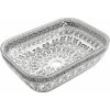 Mexen Rita, umývadlo na dosku 455x325x135 mm, biela-čierny vzor, 21084586