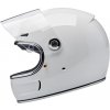 Retro motocyklová prilba BILTWELL GRINGO SV HELMET GLOSS WHITE L