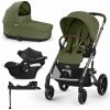 CYBEX Kočík športový Balios S Lux TPE Moss Green Gold + vanička + autosedačka + báza