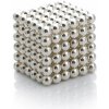 Magnetická stavebnice NeoCube stříbrná, 216 kuliček o průměru 5 mm