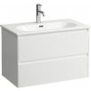 Laufen Lani for Lua - Skrinka s umývadlom, 51x77x44 cm, 2 zásuvky, matná biela H8600872601041